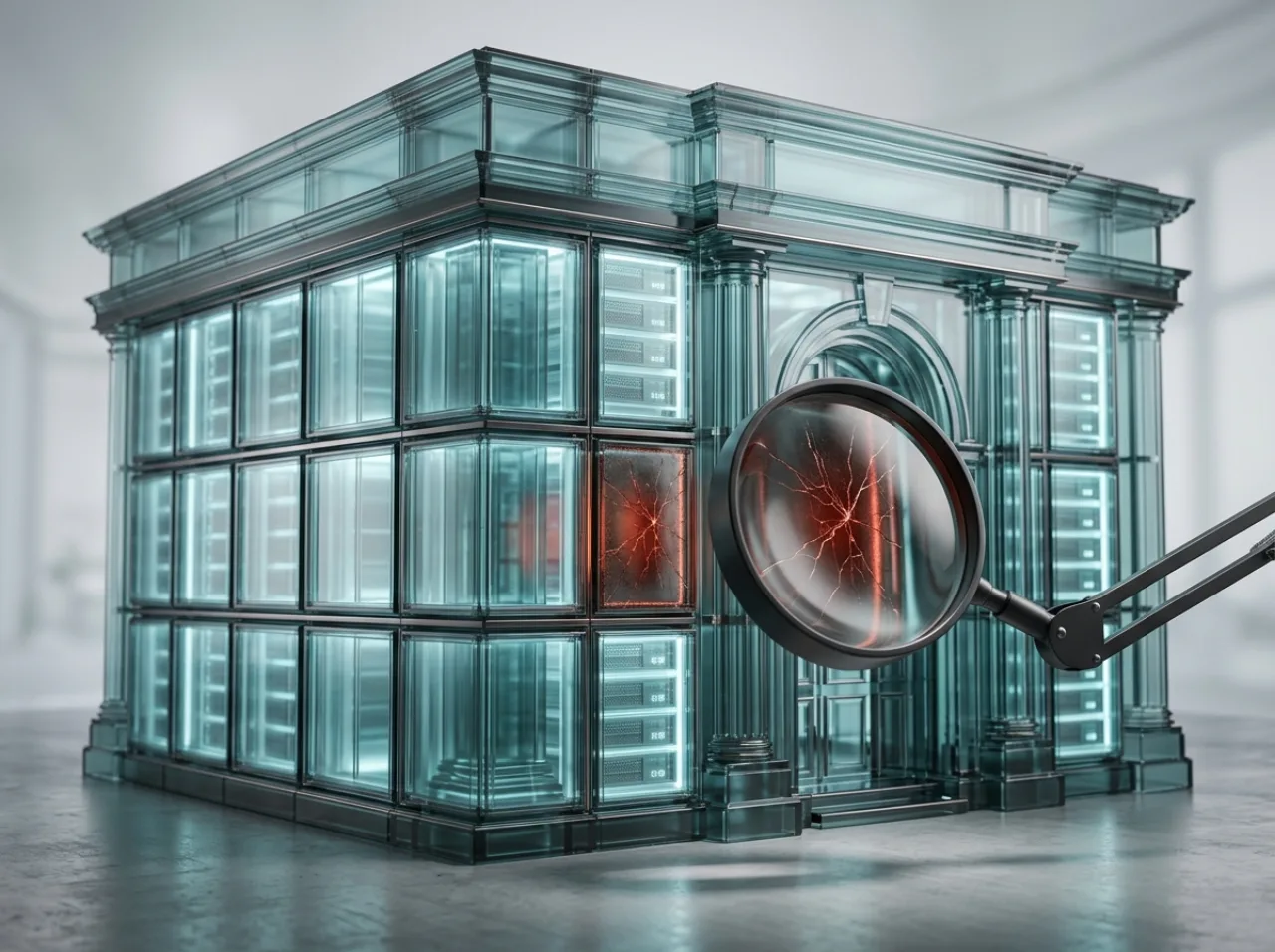 Concept image of checking bank systems for vulnerabilities