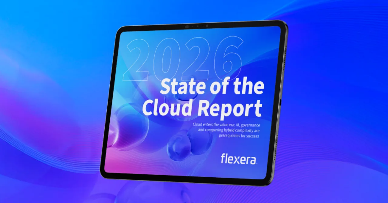 Flexera 2026 State of the Cloud Report 표지 비주얼