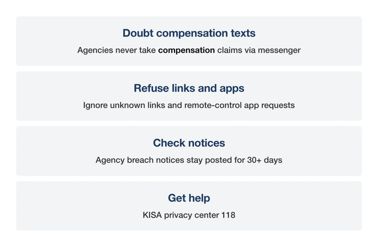 Four steps people affected by public agency leaks should take now